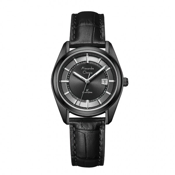 Alexandre Christie AC 8695 Full Black Lady Leather LDLIPDG